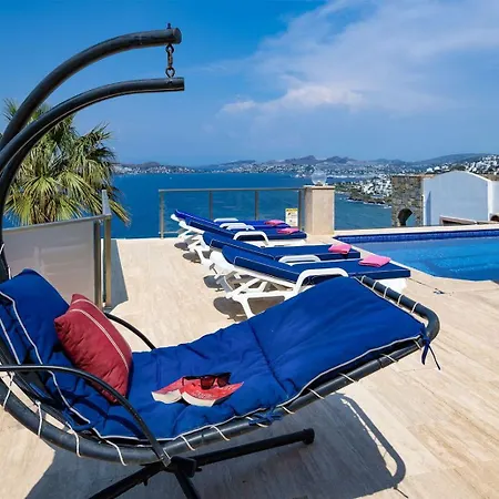With Pool And Sea View In Yalikavak Bd4148 * בודרום
