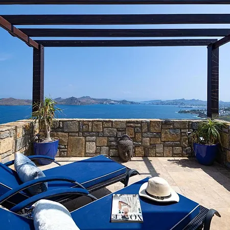 With Pool And Sea View In Yalikavak Bd4148 * בודרום